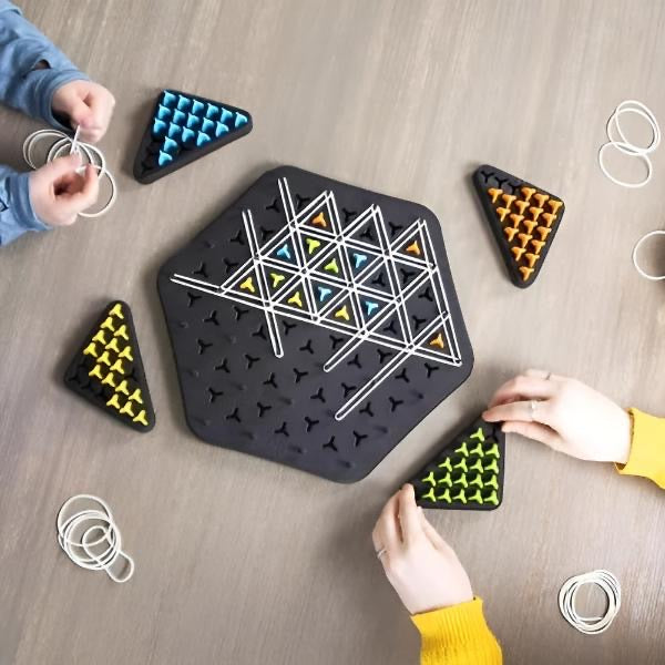 FlexiTri™ - Gummiband-Dreieck-Schachspiel