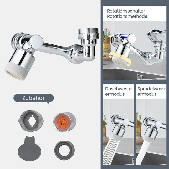 FlowFlex™ - 1080 Grad drehbarer Verlängerungshahn
