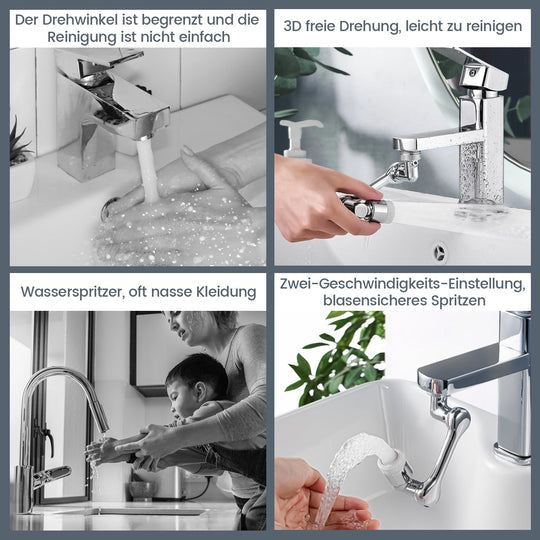 FlowFlex™ - 1080 Grad drehbarer Verlängerungshahn