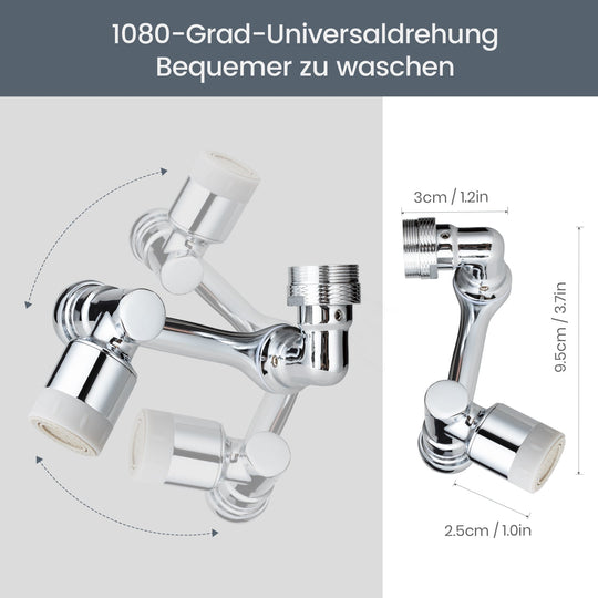 FlowFlex™ - 1080 Grad drehbarer Verlängerungshahn