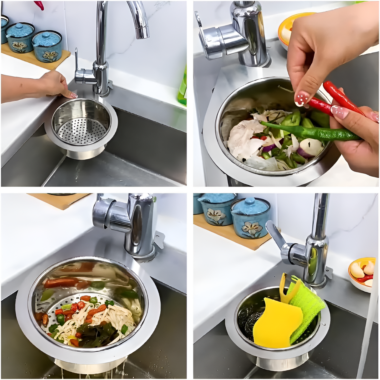 CleanNest™ - Schwanenförmiger Siebkorb